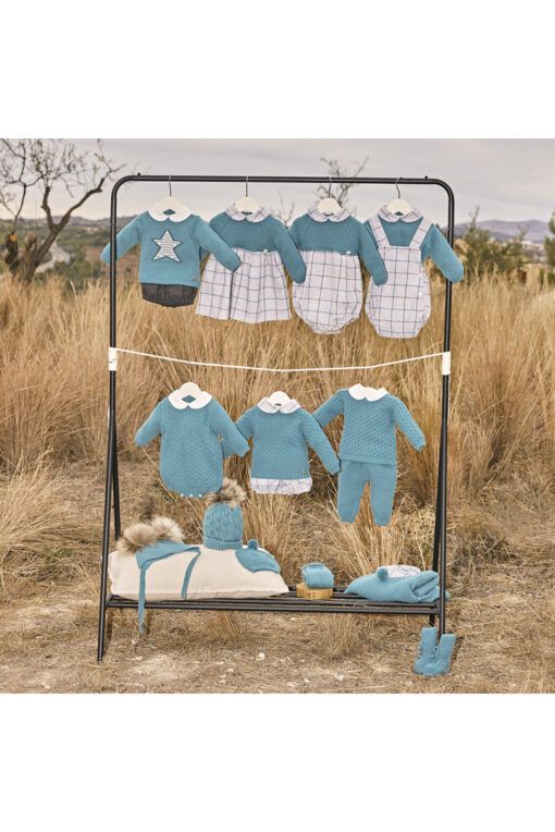 Vestido cuerpo punto lana Juliana CUADROS familia Ensueño - Imagen 2