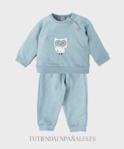 Chandal algodón niño BUHO azul