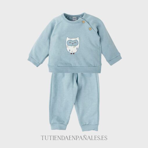 Chandal algodón niño BUHO azul