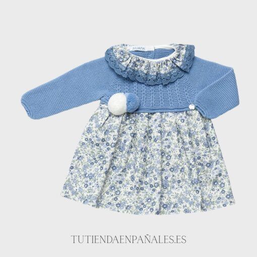 Vestido cuerpo punto lana Juliana FLORES familia Candelas