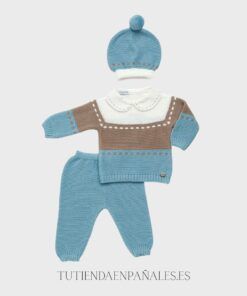 Conjunto 3p lana Juliana TRICOLOR familia Arco Iris
