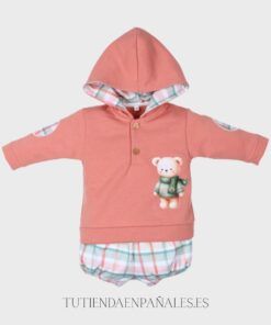 Conjunto sudadera capucha OSO BUFANDA