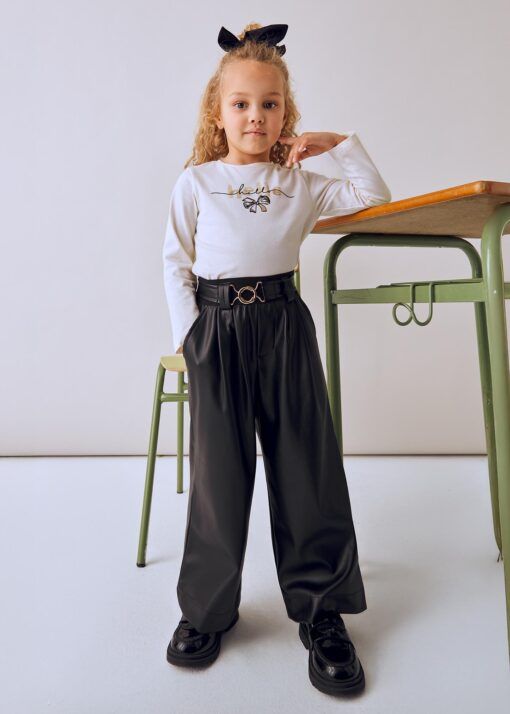 Pantalón largo Mayoral CUERO negro