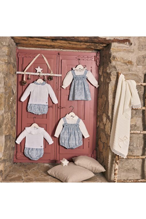 Conjunto pantalón Juliana CUADRITOS TRENZAS familia Duende - Imagen 3