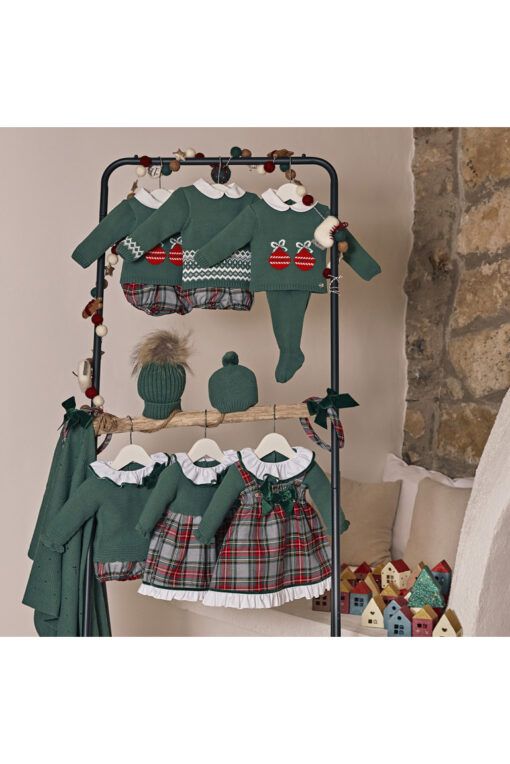 Conjunto pantalón Juliana CUADROS VOLANTE familia Chispa - Imagen 2