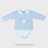 Conjunto sudadera ranita OVEJITA LUNA celeste
