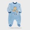 Piajama bebé terciopelo OSO PELUCHE azul