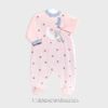Piajama bebé terciopelo OSO LUNA rosa