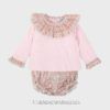 Conjunto ranita 2 piezas algodón LIBERTY rosa