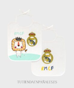 Pack 2 BABEROS rizo plastificado oficial Real Madrid