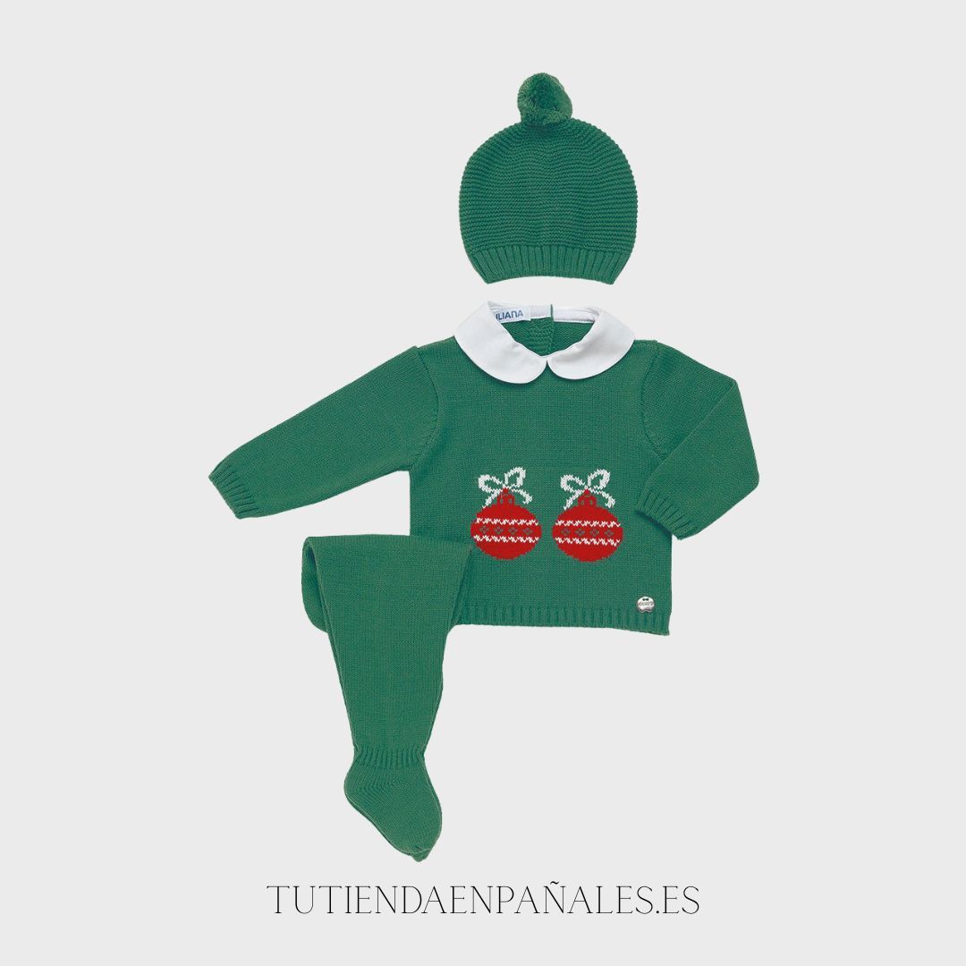 Conjunto 3p lana Juliana BOLAS NAVIDAD familia Chispa