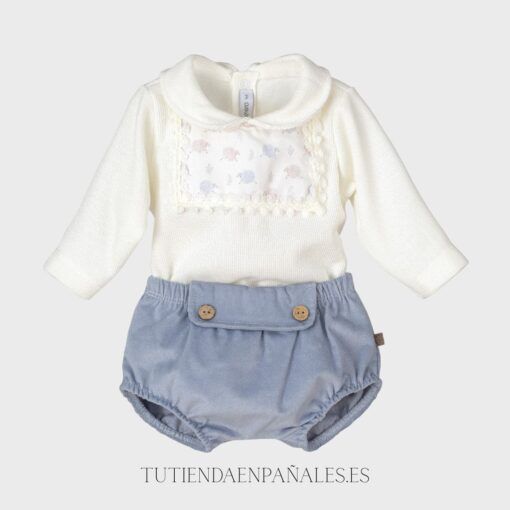 Conjunto pololo terciopelo y sueter RAMOS