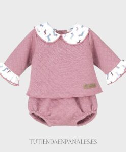 Conjunto sudadera niña PERRITOS rosa