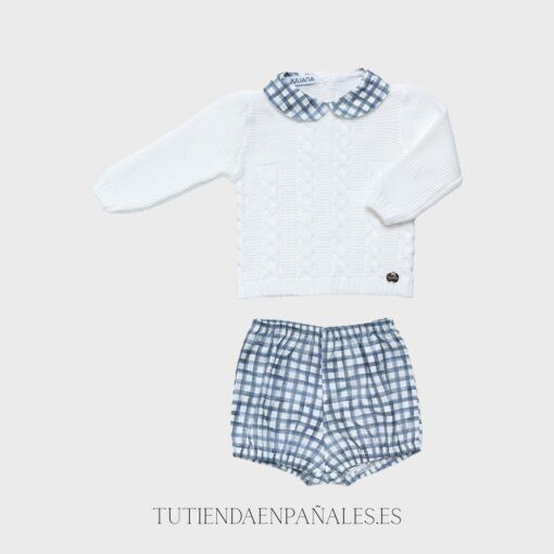 Conjunto pantalón Juliana CUADRITOS TRENZAS familia Duende