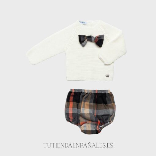 Conjunto pantalón Juliana CUADROS PAJARITA familia Lucero