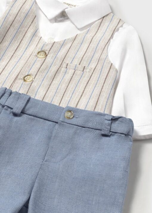 Conjunto pantalón corto chaleco Mayoral LINO - Imagen 5