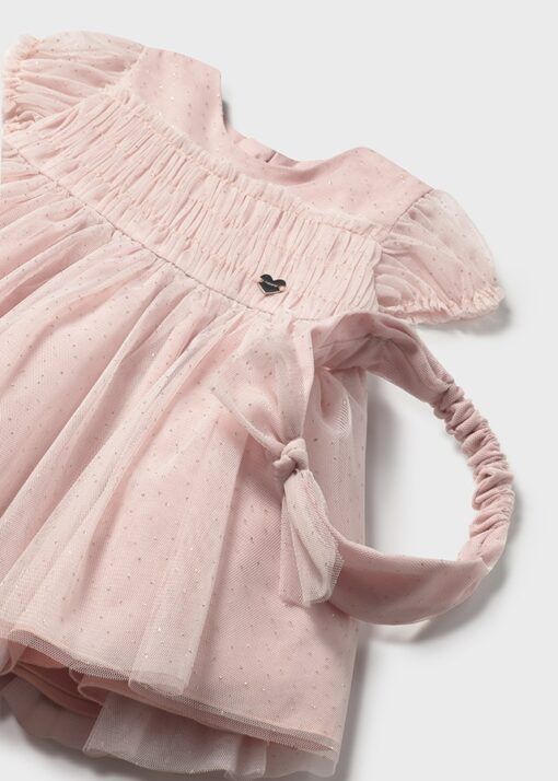 Vestido infantíl TUL diadema Mayoral - Imagen 4