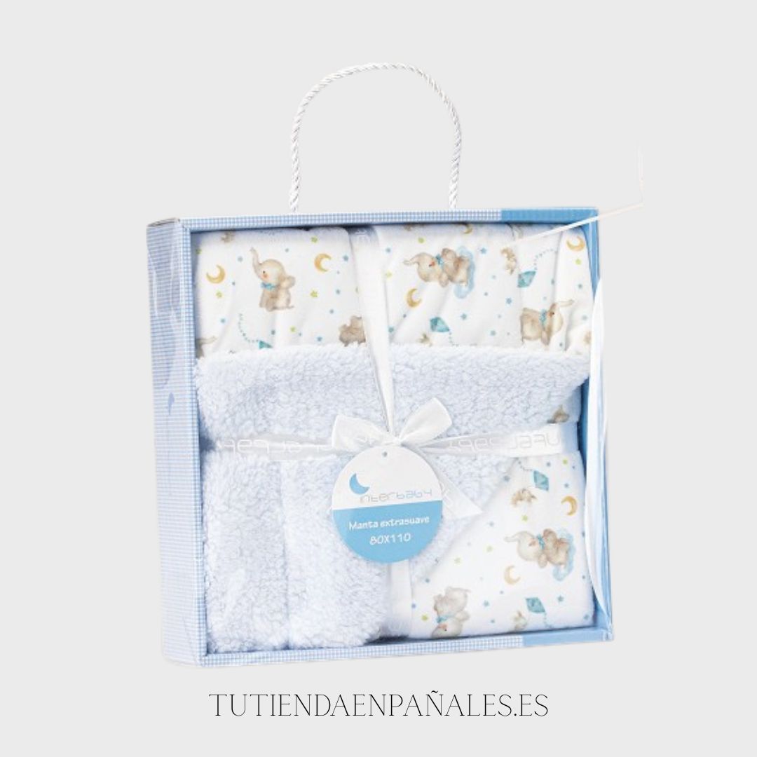 Manta infantíl borreguillo ELEFANTE