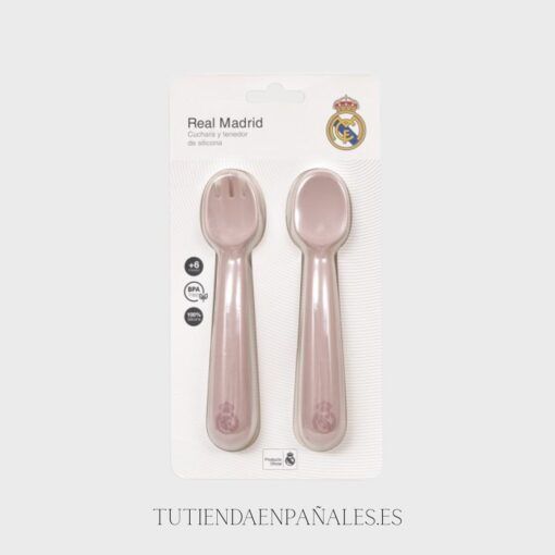 Pack cuchara y tenedor de silicona oficial Real Madrid - Imagen 9