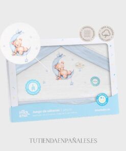 Sábana 3 piezas franela OSITO LUNA