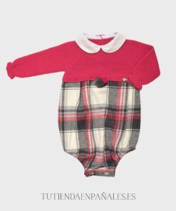 Pelele cuerpo punto tela Juliana TELA CUADROS familia Amapolas