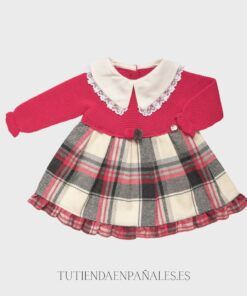 Vestido cuerpo punto tela Juliana TELA CUADROS familia Amapolas