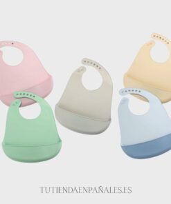 Babero SILICONA liso Gamberritos