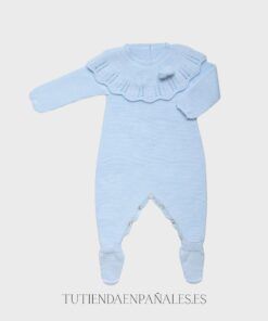 Pelele lana con pie Juliana CUELLO VOLANTE