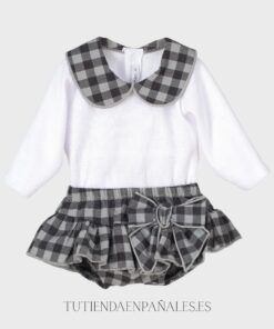 Conjunto pololo braga lazo CUADRO VICHY