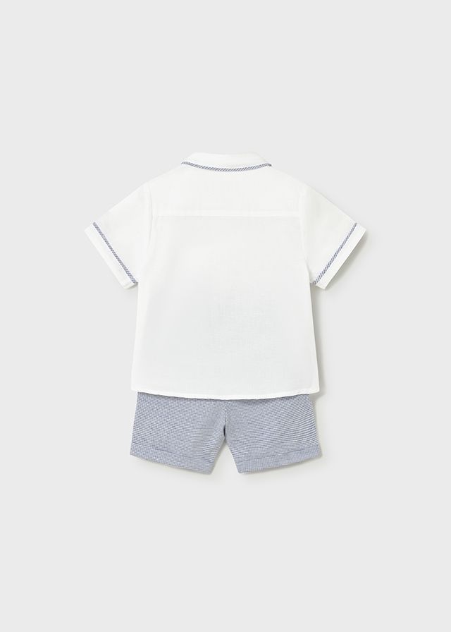 Conjunto bermuda lino Mayoral CUADROS - Imagen 6
