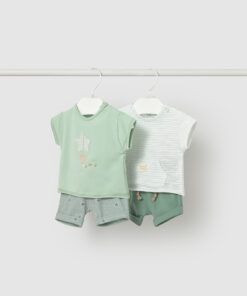 Conjunto 2 piezas algodón Mayoral ESTRELLA COMETA verde