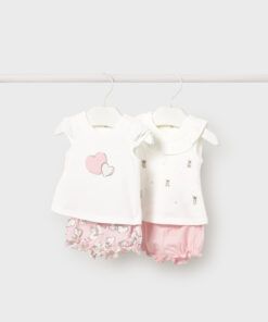 Conjunto 2 piezas algodón Mayoral OSITA CORAZÓNES