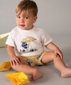 Conjunto baño camiseta Mayoral HIPOPOTAMO