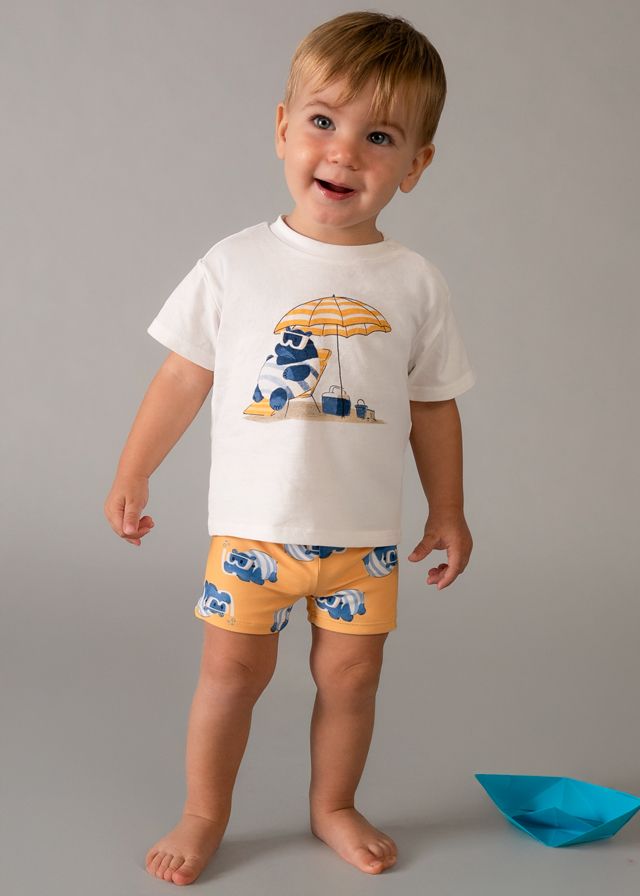 Conjunto baño camiseta Mayoral HIPOPOTAMO - Imagen 3