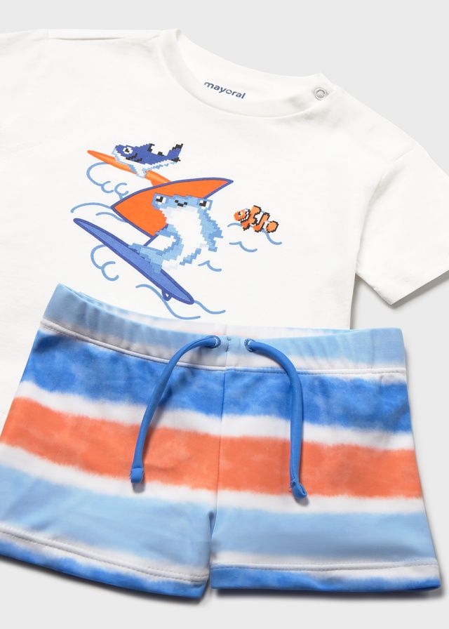 Conjunto baño camiseta Mayoral TIBURÓN - Imagen 4