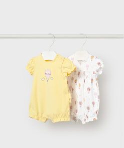 Pelele algodón corto Mayoral GLOBOS sunny