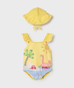 Conjunto bañador y gorro Mayoral FLAMENCO