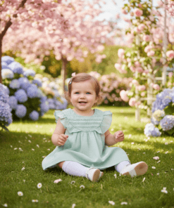 Vestido Mayoral NIDO DE ABEJA aqua