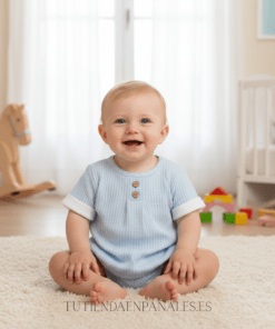 Conjunto pololo GOFRE CONTRASTE MANGAS niño