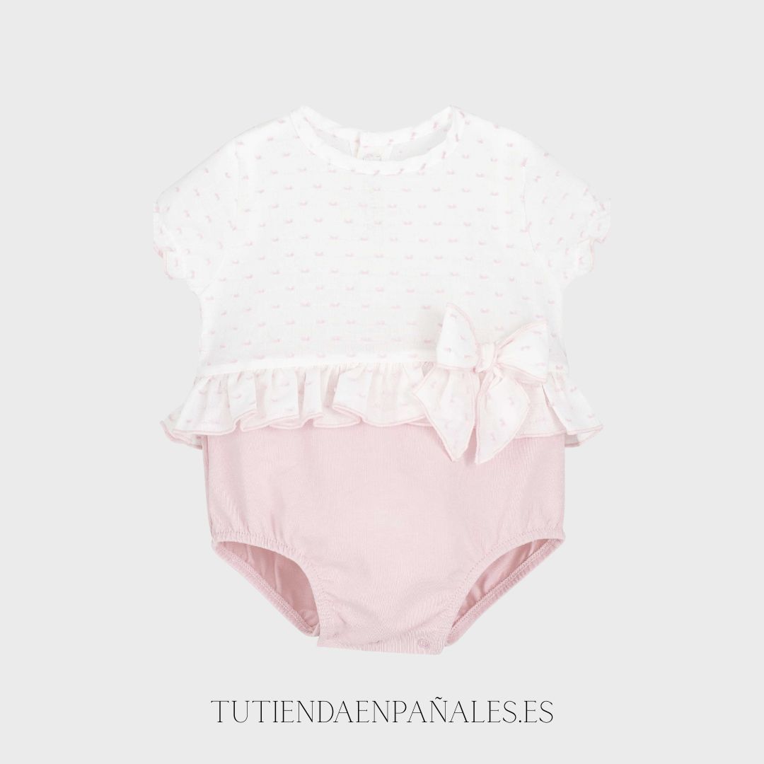 Pelele niña PLUMETI rosa - Imagen 3