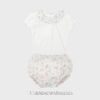 Conjunto body cuello bebé y ranita FLORAL Babidu familia Dulzura