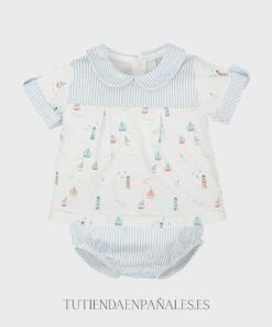 Conjunto camiseta MARINERO y pantalón Babidu familia Mirada