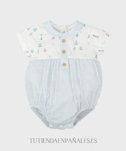 Pelele algodón MARINERO Babidu familia Mirada