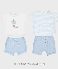 Conjunto 2 piezas algodón Mayoral ESTRELLA COMETA celeste