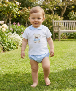 Conjunto algodón 2 piezas familia OSITO VICHY