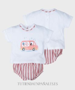 Conjunto 2 piezas camiseta pololo familia ICE CREAM