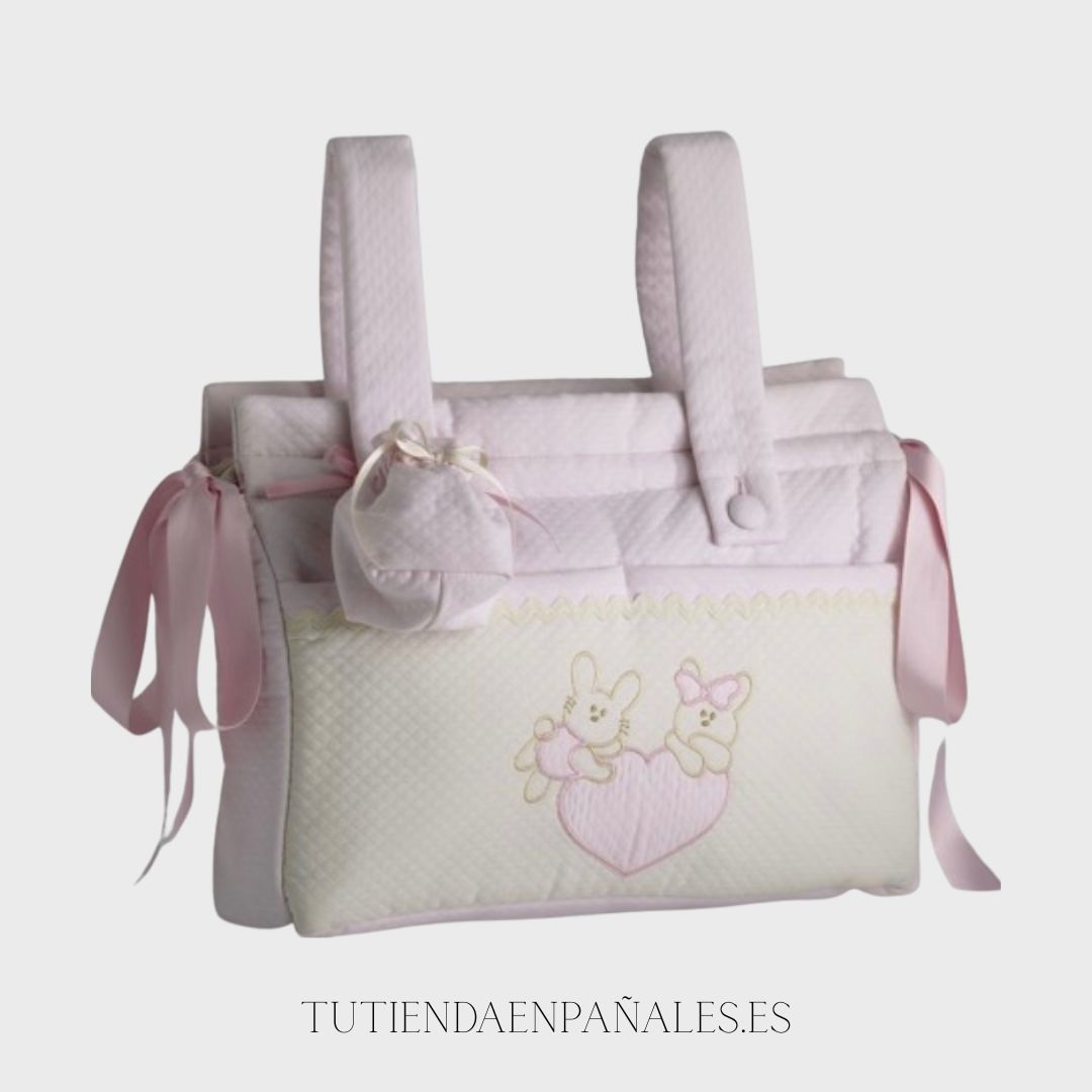 Bolso coche y cuelgachupete Micos modelo CONEJITOS - Imagen 3