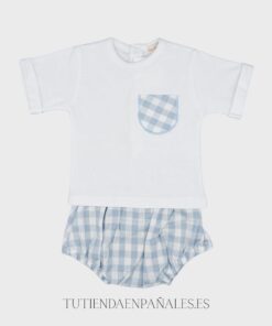 Conjunto camiseta y pololo familia VICHY
