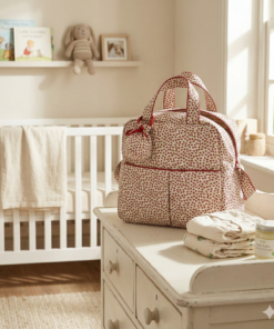 Bolso con cuelga chupete Micos modelo MARGARITAS