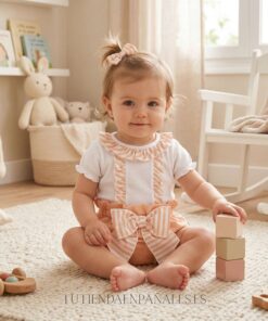 Conjunto pololo niña GRAN LAZADA melocotón